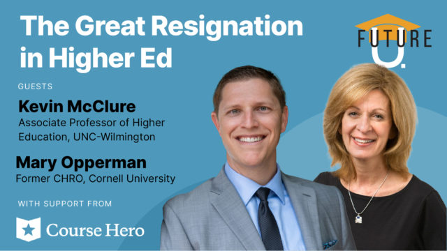The Great Resignation in Higher Ed